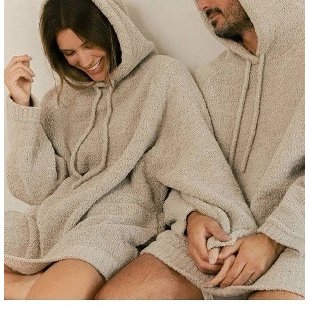 Sunday Citizen Snug Blanket Hoodie Taupe One Size Drawstring Cozy‎ Unisex